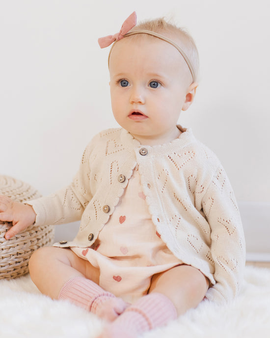 Knit Cardigan || Ivory by Quincy Mae