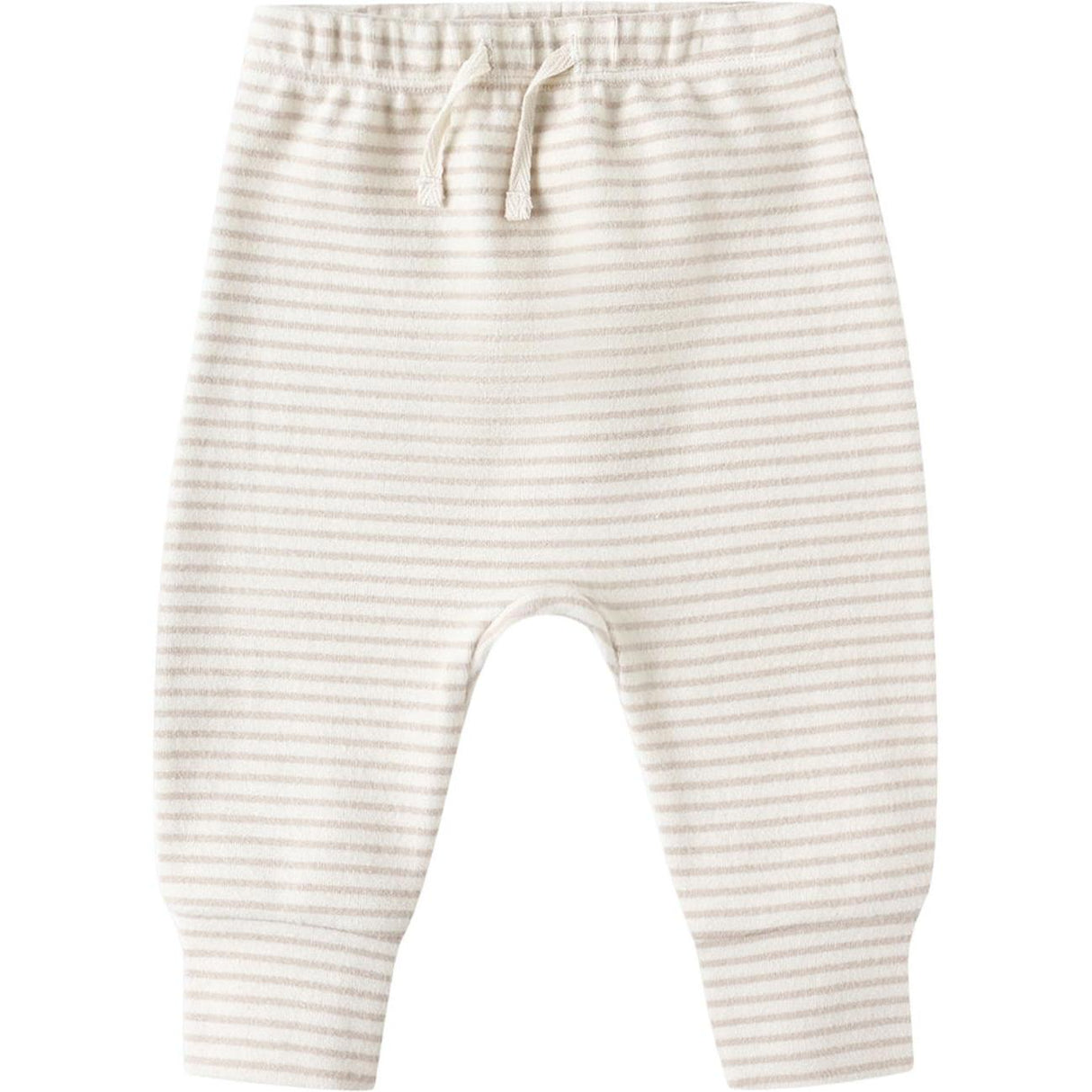 Drawstring Pant || Oat Micro Stripe by Quincy Mae