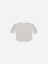 long sleeve tee || periwinkle stripe by Quincy Mae