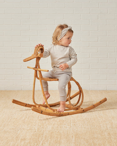 knotted headband || periwinkle stripe by Quincy Mae