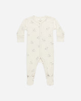Full Snap Footie || Swans by Quincy Mae