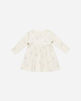 Long Sleeve Baby Dress || Swans by Quincy Mae