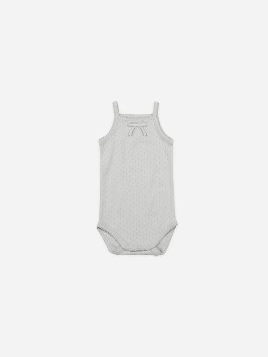 pointelle tank bodysuit || cloud by Quincy Mae
