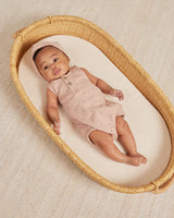 sleeveless bubble romper || cherries by Quincy Mae