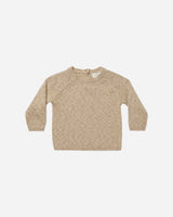Knit Sweater || Latte Speckled by Quincy Mae
