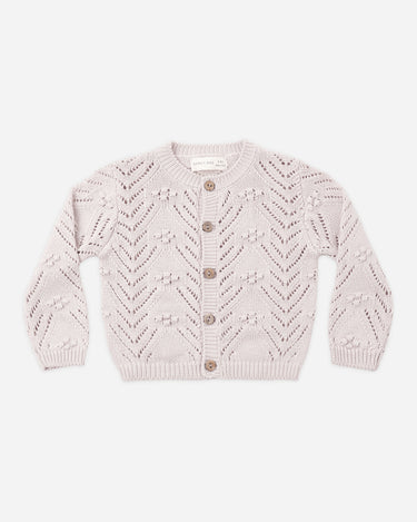 Knit Cardigan Lilac Mist by Quincy Mae