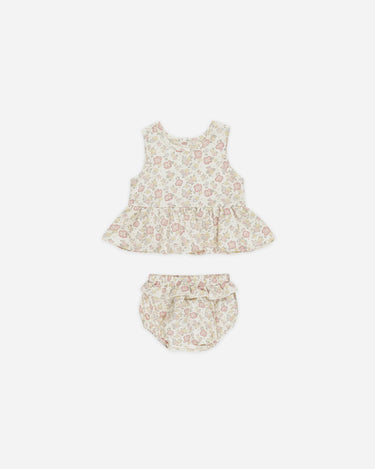 Sleeveless Peplum Set || Bloom by Quincy Mae