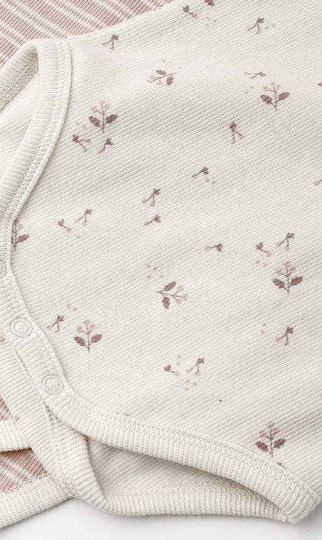 Ribbed Bodysuit || Fall Ditsy by Quincy Mae