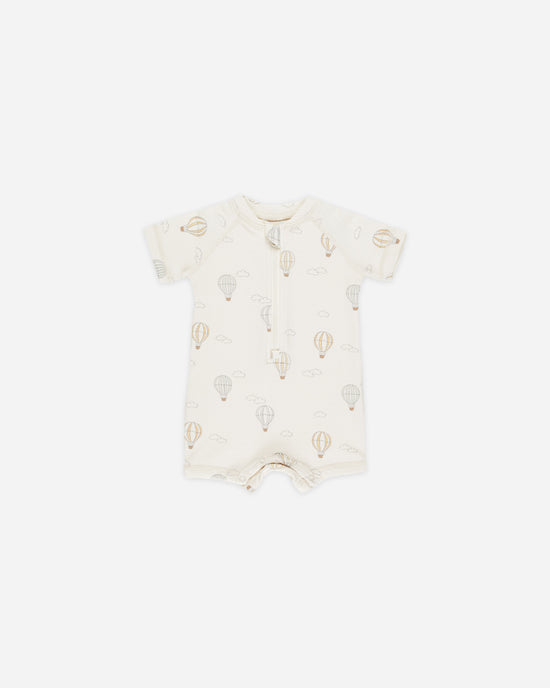Zip Rashguard One-Piece || Hot Air Balloons by Quincy Mae