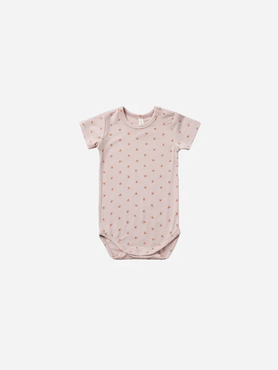 bamboo short sleeve bodysuit || flower field by Quincy Mae