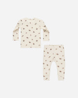 Ribbed Tee + Legging Set || Wild Flowers by Quincy Mae