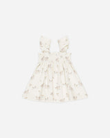 Smocked Jersey Dress || Swans by Quincy Mae