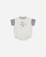 relaxed bubble romper || oh, happy day by Quincy Mae