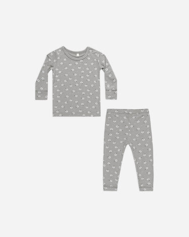 Bamboo Pajama Set || Blue Ditsy by Quincy Mae