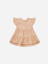 lily dress || melon gingham by Quincy Mae