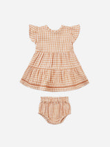 lily dress || melon gingham by Quincy Mae