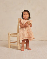 lily dress || melon gingham by Quincy Mae