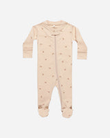 Zip Long Sleeve Sleeper Footie || Rainbows by Quincy Mae