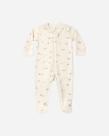 Zip Long Sleeve Sleeper Footie || Pears by Quincy Mae