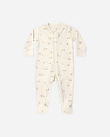 Zip Long Sleeve Sleeper Footie || Pears by Quincy Mae