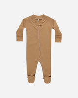 Zip Long Sleeve Sleeper Footie || Golden by Quincy Mae
