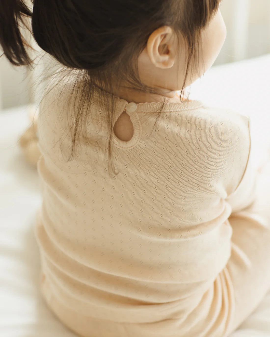 Pointelle Long Sleeve Tee + Legging || Shell by Quincy Mae