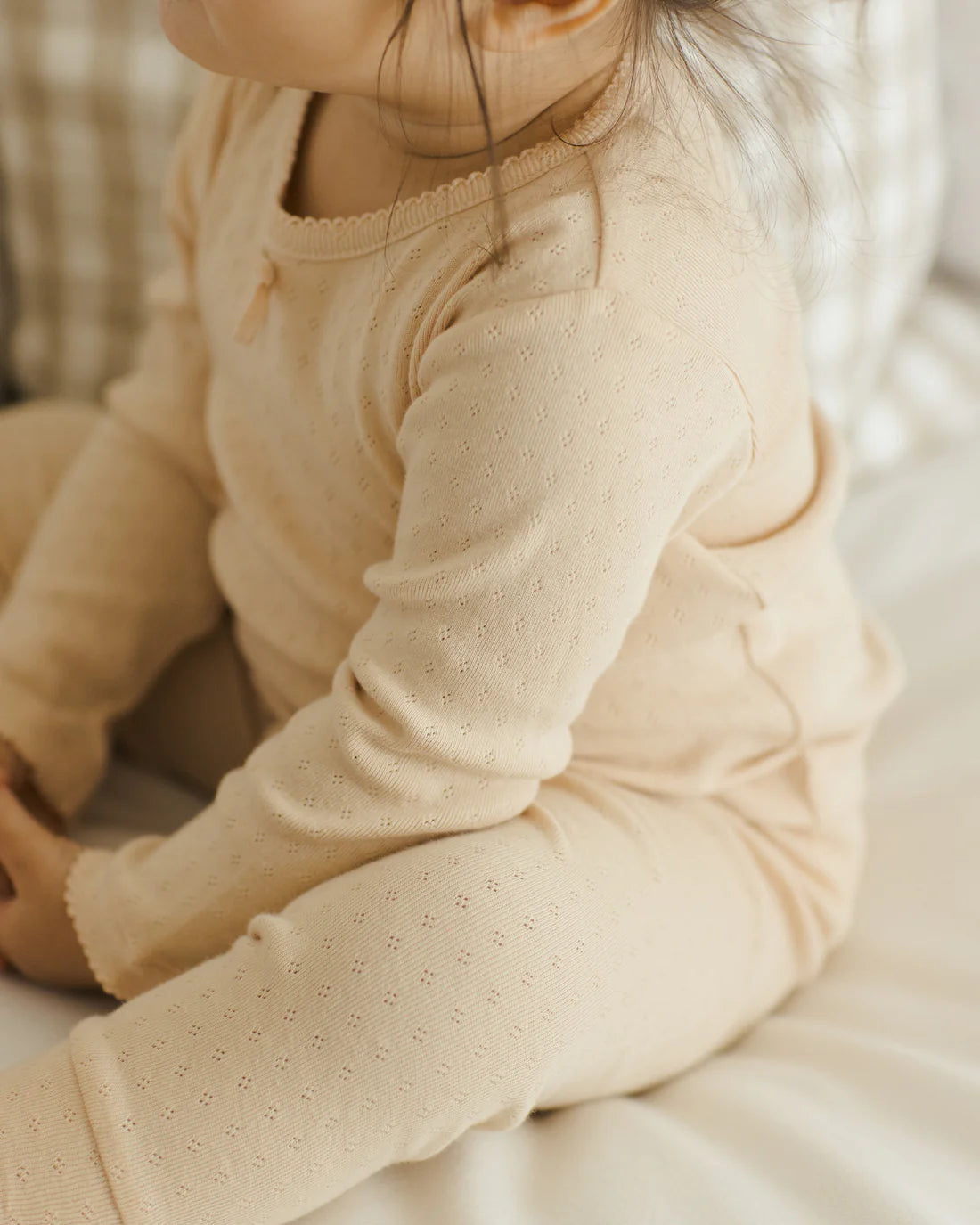 Pointelle Long Sleeve Tee + Legging || Shell by Quincy Mae