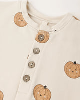 Relaxed Fleece Jumpsuit || Pumpkins by Quincy Mae