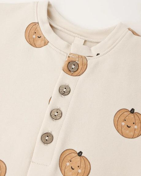 Relaxed Fleece Jumpsuit || Pumpkins by Quincy Mae
