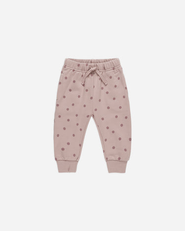 Relaxed Fleece Sweatpant || Polka Dot by Quincy Mae
