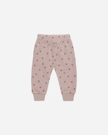 Relaxed Fleece Sweatpant || Polka Dot by Quincy Mae