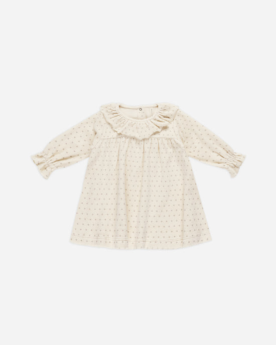 Velour Baby Dress || Polka Dot by Quincy Mae
