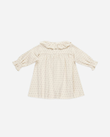 Velour Baby Dress || Polka Dot by Quincy Mae