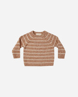 Ace Knit Sweater || Cinnamon Stripe by Quincy Mae