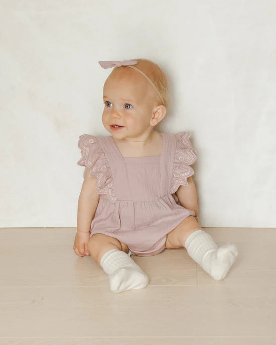 naomi romper || lavender by Quincy Mae
