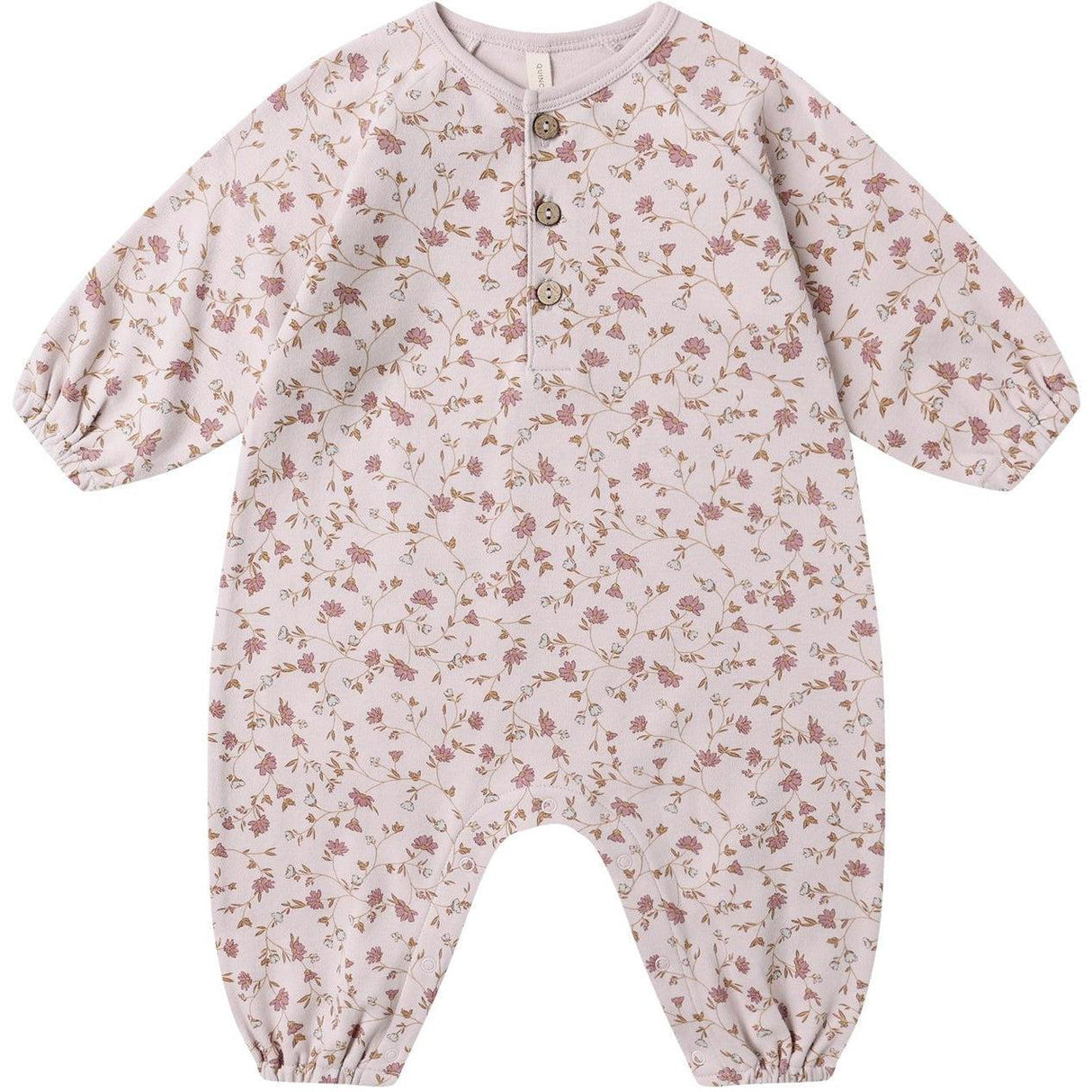 Quincy Mae Henley Bubble Jumpsuit || Garden