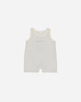 Sleeveless One-Piece || Sky Micro Stripe by Quincy Mae