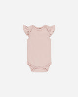 Flutter Sleeve Bodysuit || Bubblegum by Quincy Mae