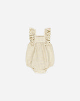 Maya Romper || Yellow Plaid by Quincy Mae