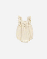 Maya Romper || Yellow Plaid by Quincy Mae