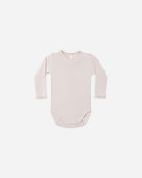 Waffle Long Sleeve Bodysuit || Lilac Mist by Quincy Mae