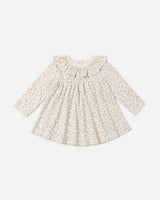 Ruffle Collar Jersey Dress || Floret by Quincy Mae
