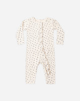 Ruffle Jumpsuit || Blue Ditsy by Quincy Mae