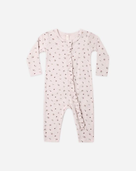 Ruffle Jumpsuit || Heart Ditsy by Quincy Mae