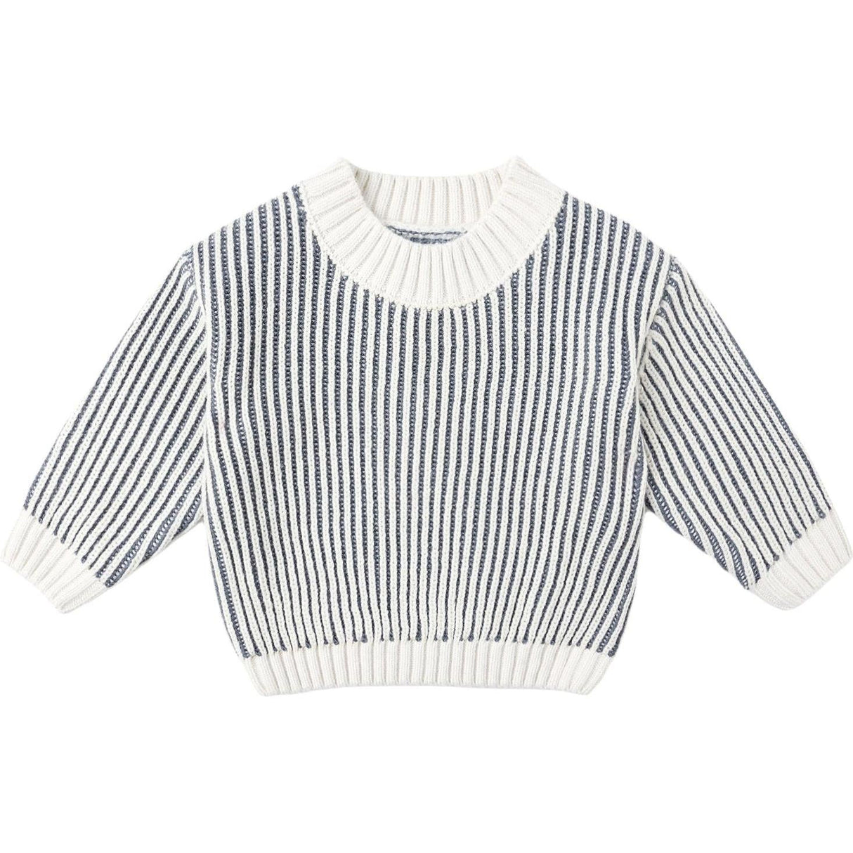 Quincy Mae Relaxed Knit Sweater || Ocean
