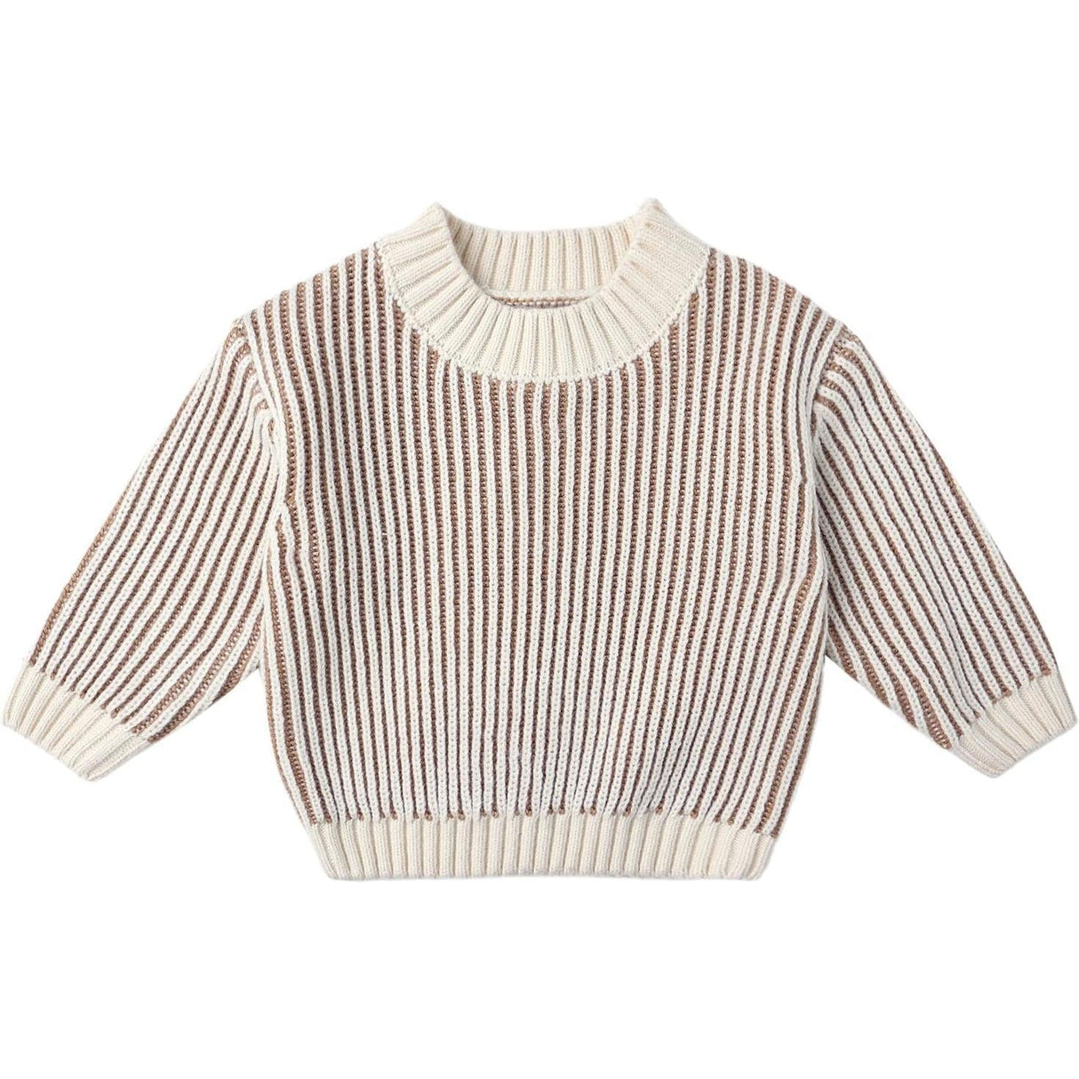 Quincy Mae Relaxed Knit Sweater || Gold