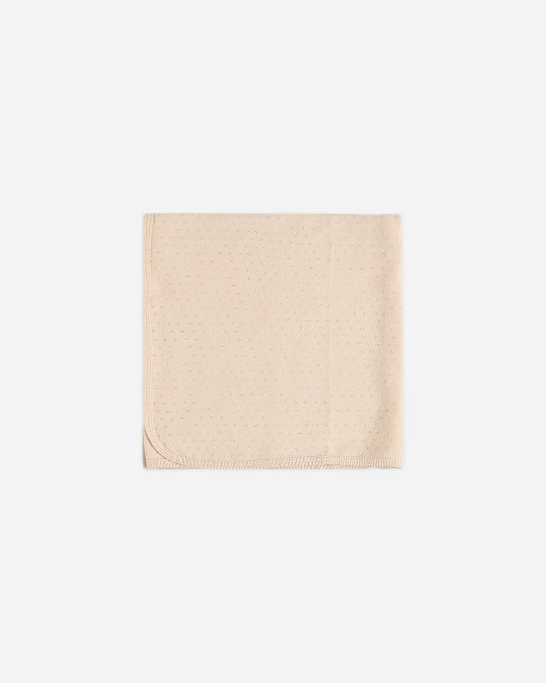 Pointelle Baby Blanket || Shell by Quincy Mae