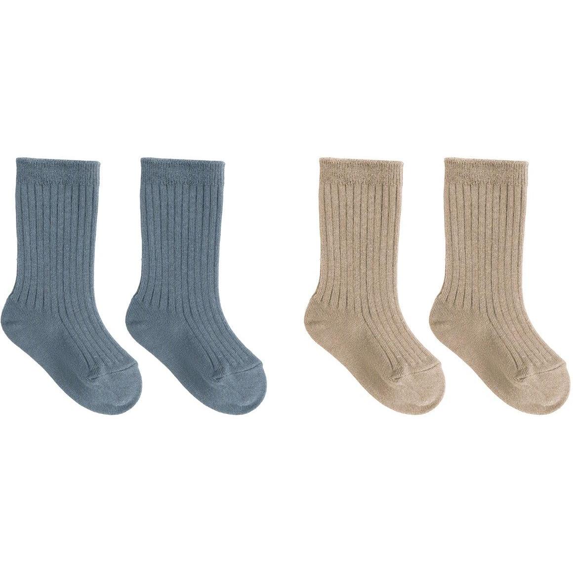 Quincy Mae Socks Set || Gold, Ocean