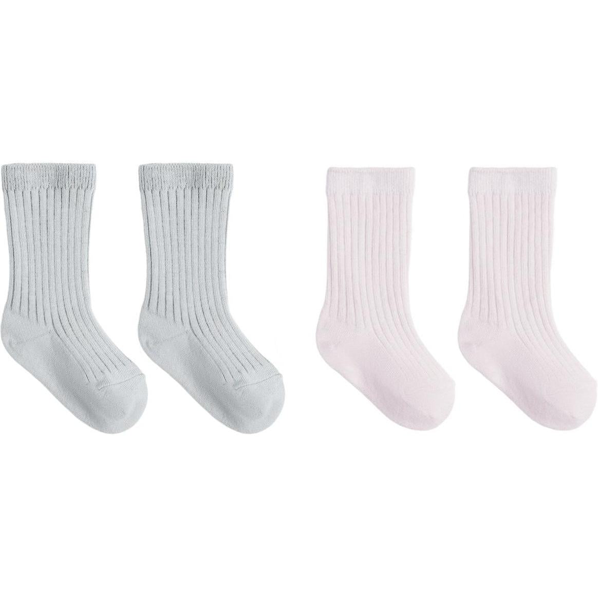 Quincy Mae Socks Set || Ice Blue, Lilac