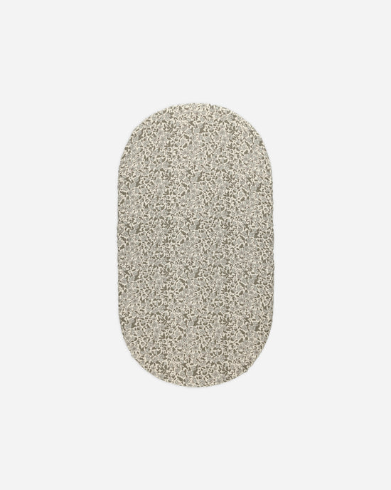 Bassinet Crib Sheet- Green Garden by Quincy Mae